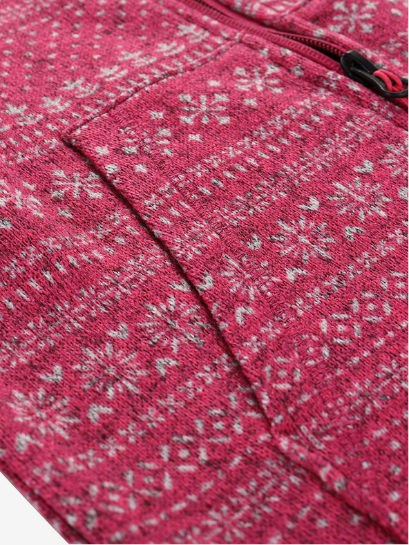 ALPINE PRO Dunkelrosa ALPINE PRO ZEGO Mädchen-Pullover mit Reißverschluss