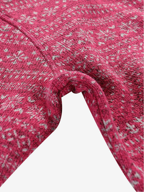 ALPINE PRO Dunkelrosa ALPINE PRO ZEGO Mädchen-Pullover mit Reißverschluss