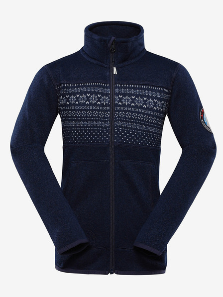 ALPINE PRO Dunkelblauer Kinder-Zip-up-Pullover ALPINE PRO ZEGO
