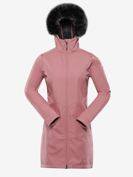 ALPINE PRO Rosa Damen-Softshell-Mantel mit Kapuze ALPINE PRO IBORA