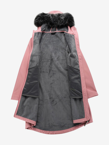 ALPINE PRO Rosa Damen-Softshell-Mantel mit Kapuze ALPINE PRO IBORA