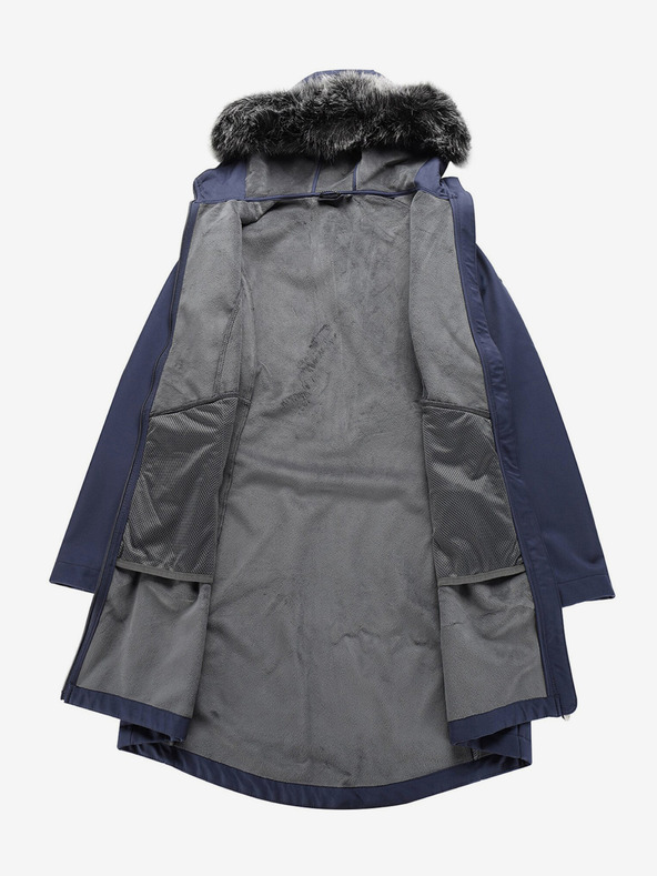 ALPINE PRO Dunkelblauer Damen-Softshell-Mantel mit Kapuze ALPINE PRO IBORA