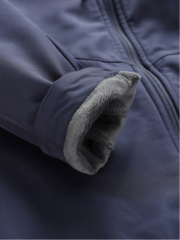 ALPINE PRO Dunkelblauer Damen-Softshell-Mantel mit Kapuze ALPINE PRO IBORA
