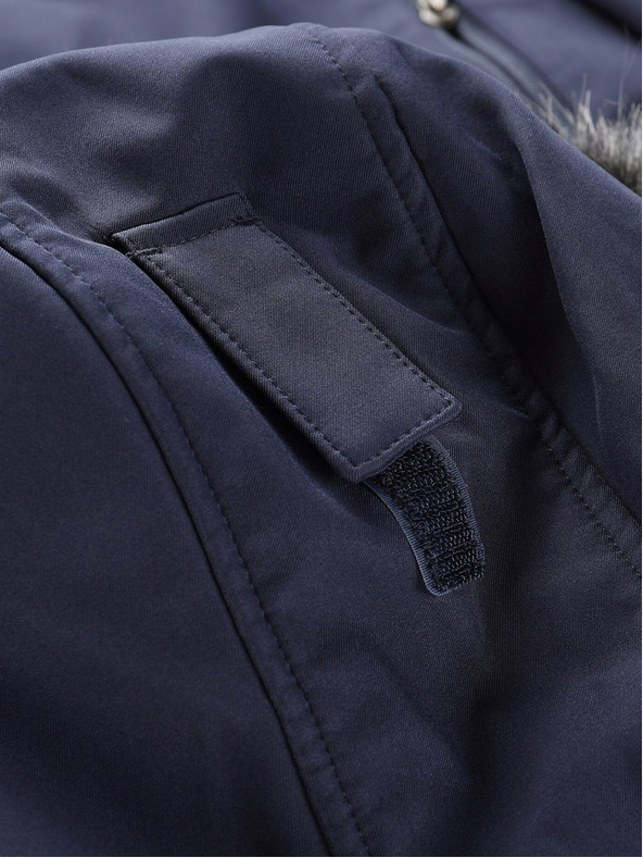 ALPINE PRO Dunkelblauer Damen-Softshell-Mantel mit Kapuze ALPINE PRO IBORA