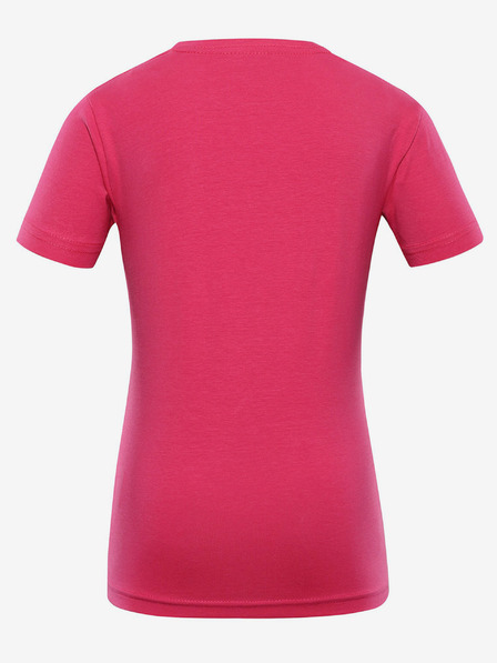 NAX Dunkelrosa bedrucktes Mädchen-T-Shirt NAX ILBO