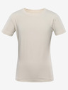 NAX Cremefarbenes Kinder-T-Shirt mit Druck auf dem Rücken NAX ZALDO