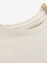 NAX Cremefarbenes Kinder-T-Shirt mit Druck auf dem Rücken NAX ZALDO