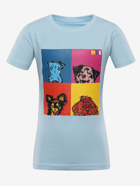 NAX Hellblaues T-Shirt für Kinder mit Aufdruck NAX ZALDO