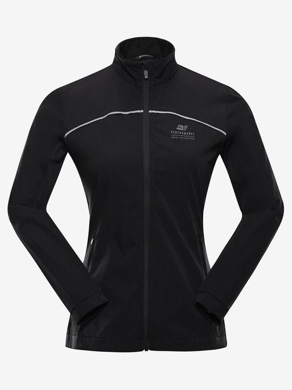 ALPINE PRO Schwarze Damen-Softshell-Jacke ALPINE PRO Geroca