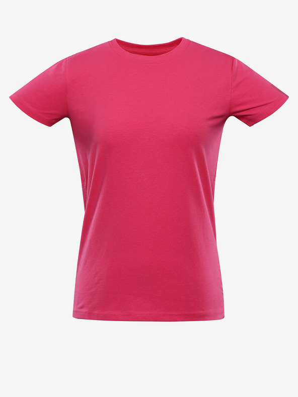 NAX Dunkelrosa Damen-Basic-T-Shirt NAX DELENA