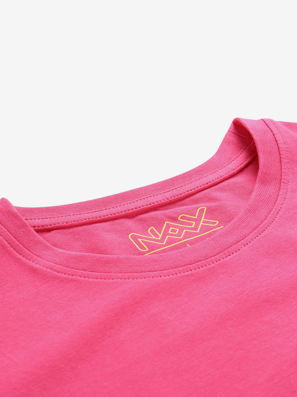 NAX Dunkelrosa Damen-Basic-T-Shirt NAX DELENA