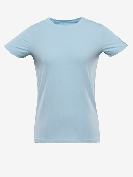 NAX Hellblaues Basic-T-Shirt für Frauen NAX DELENA