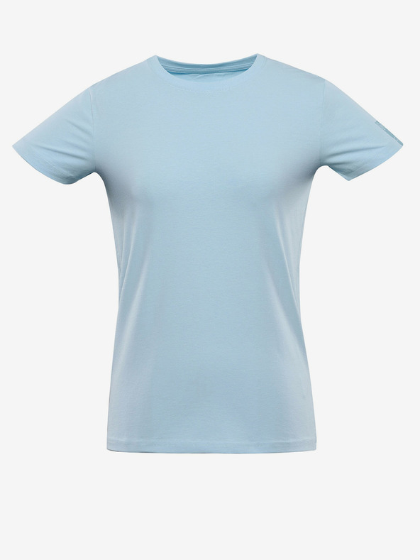 NAX Hellblaues Basic-T-Shirt für Frauen NAX DELENA