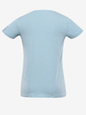 NAX Hellblaues Basic-T-Shirt für Frauen NAX DELENA