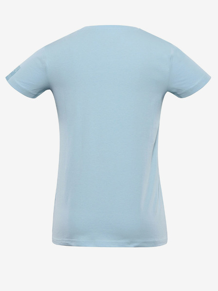 NAX Hellblaues Basic-T-Shirt für Frauen NAX DELENA