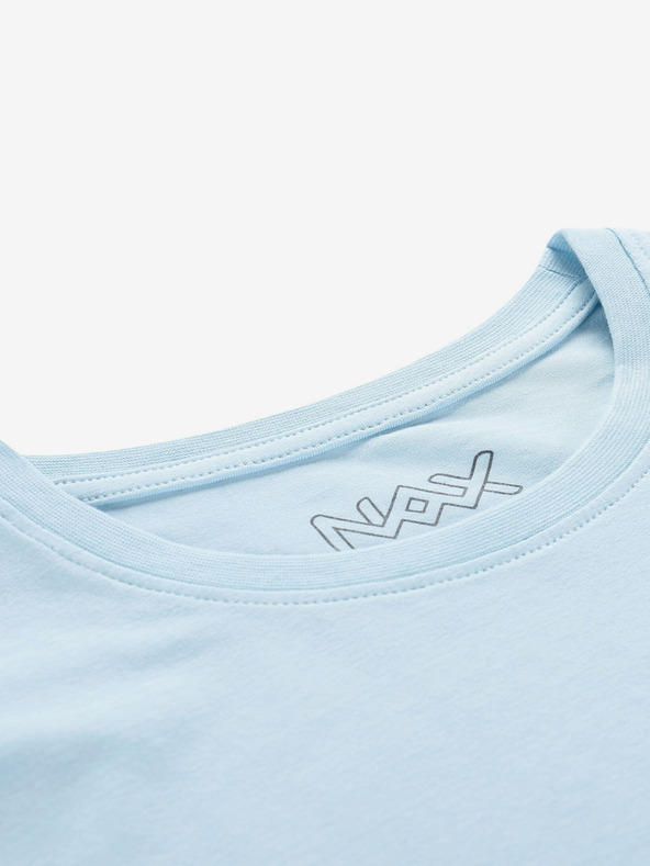 NAX Hellblaues Basic-T-Shirt für Frauen NAX DELENA