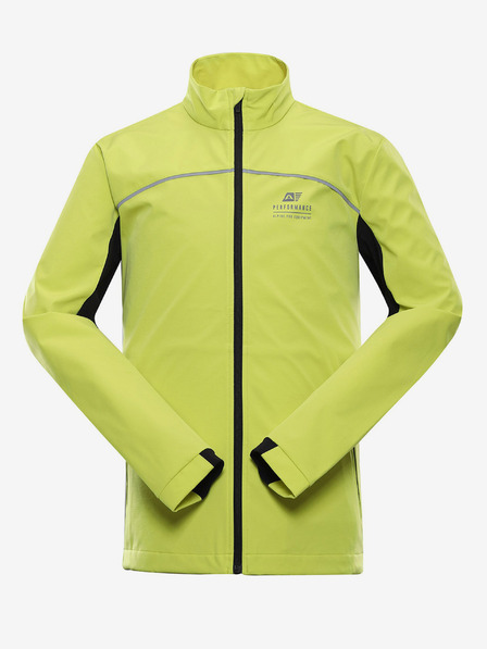 ALPINE PRO Neongrüne Herren-Softshell-Jacke ALPINE PRO Geroc
