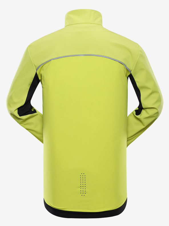 ALPINE PRO Neongrüne Herren-Softshell-Jacke ALPINE PRO Geroc