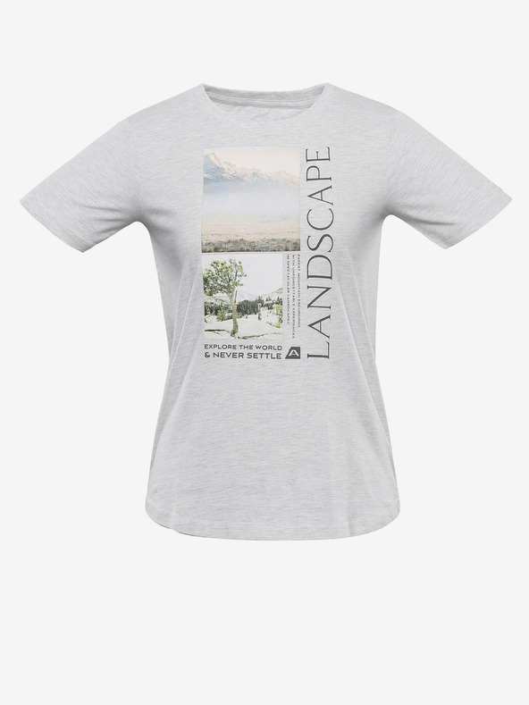 ALPINE PRO Weißes Damen-T-Shirt ALPINE PRO Gorena