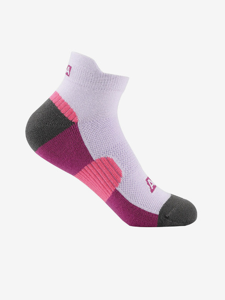 ALPINE PRO Rosa und lila Unisex-Socken mit antibakterieller Behandlung ALPINE PRO CERAHE