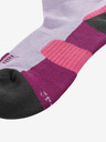 ALPINE PRO Rosa und lila Unisex-Socken mit antibakterieller Behandlung ALPINE PRO CERAHE