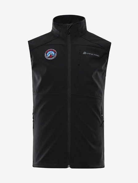 ALPINE PRO Schwarze Herren-Softshell-Weste ALPINE PRO WERS