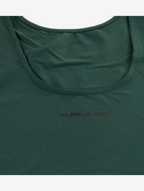 ALPINE PRO Dunkelgrünes ALPINE PRO Vilema Damenkleid