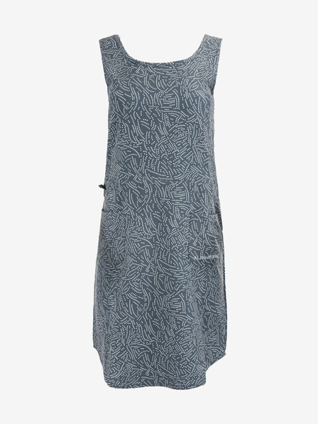 ALPINE PRO Grau gemustertes Damenkleid ALPINE PRO Cyphera