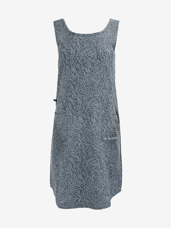 ALPINE PRO Grau gemustertes Damenkleid ALPINE PRO Cyphera
