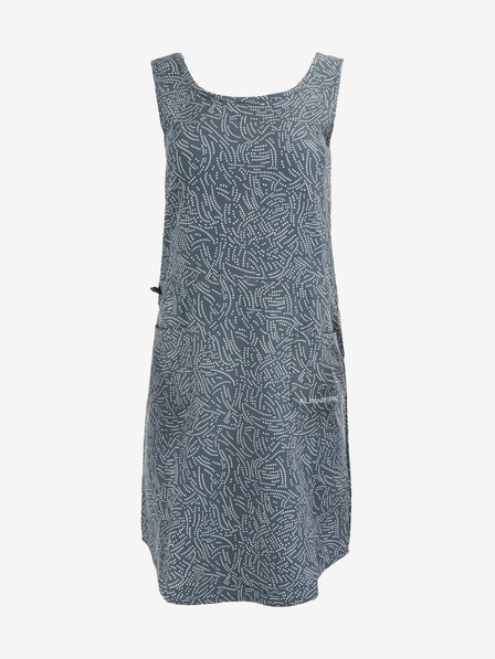 ALPINE PRO Grau gemustertes Damenkleid ALPINE PRO Cyphera