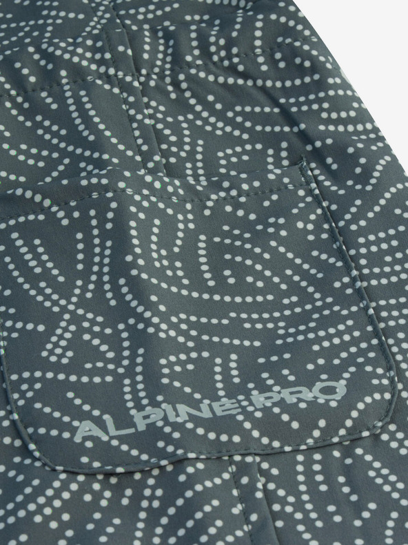 ALPINE PRO Grau gemustertes Damenkleid ALPINE PRO Cyphera