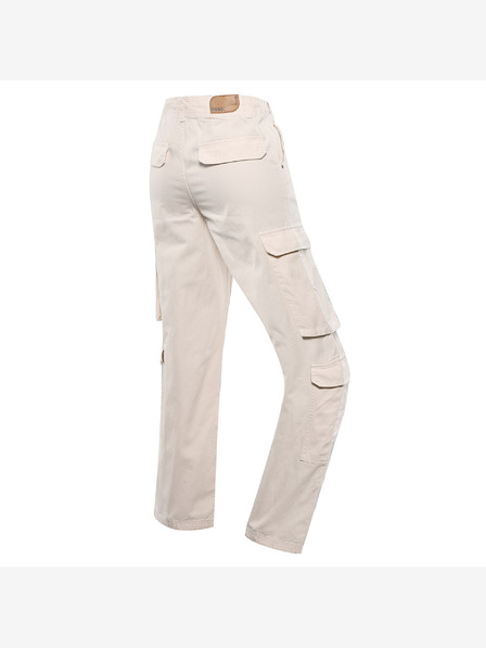 NAX Beige Weite Cargohose für Frauen NAX Serda