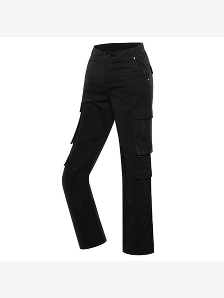 NAX Schwarze weite Cargohose für Frauen NAX Serda