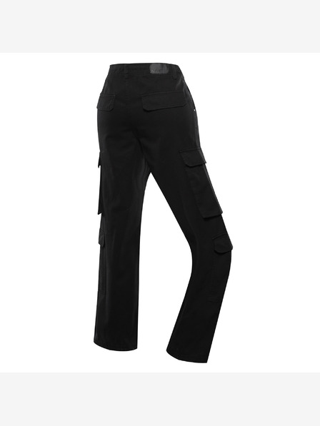 NAX Schwarze weite Cargohose für Frauen NAX Serda