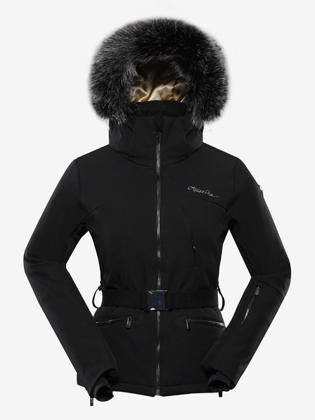 ALPINE PRO Damen-Softshell-Skijacke mit Membrane ALPINE PRO DOWELA schwarz