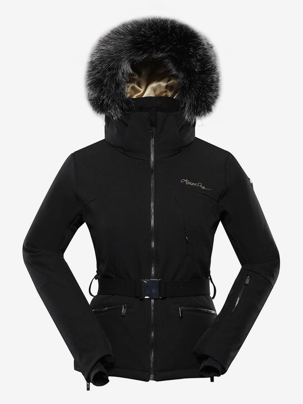 ALPINE PRO Damen-Softshell-Skijacke mit Membrane ALPINE PRO DOWELA schwarz