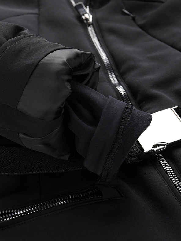 ALPINE PRO Damen-Softshell-Skijacke mit Membrane ALPINE PRO DOWELA schwarz