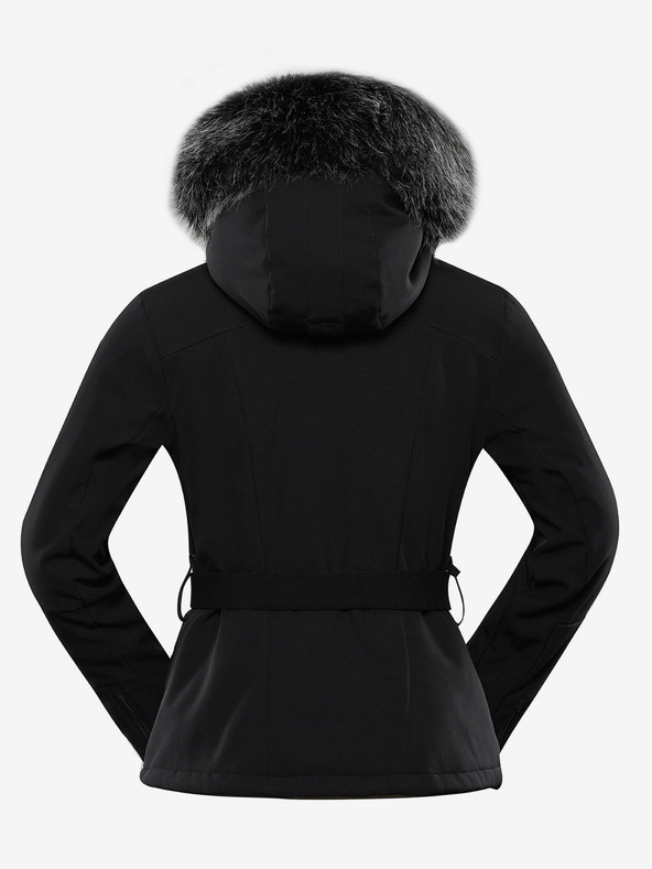 ALPINE PRO Damen-Softshell-Skijacke mit Membrane ALPINE PRO DOWELA schwarz