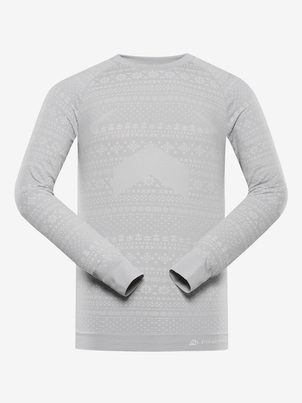 ALPINE PRO Herren Schnelltrocknende Unterwäsche - T-Shirt ALPINE PRO AMBOS dk.true gray