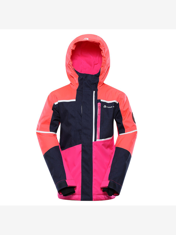 ALPINE PRO Kinderskijacke mit ptx-Membran ALPINE PRO MELEFO diva pink