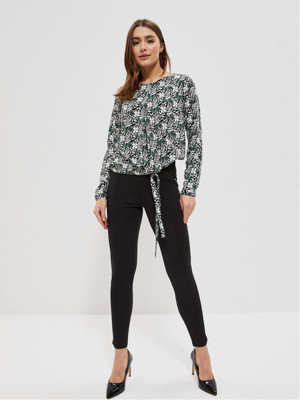 Moodo Einfarbiges Viskose-Shirt Moodo