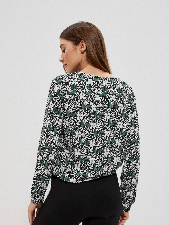 Moodo Einfarbiges Viskose-Shirt Moodo