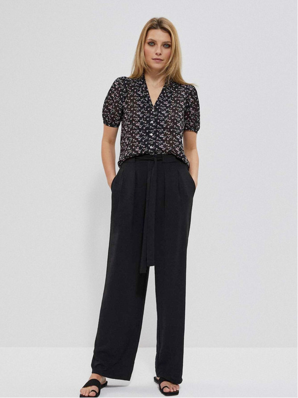 Moodo Viskosebluse mit Fransen Moodo