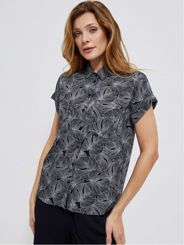 Moodo Bluse mit Rüschenärmeln Moodo