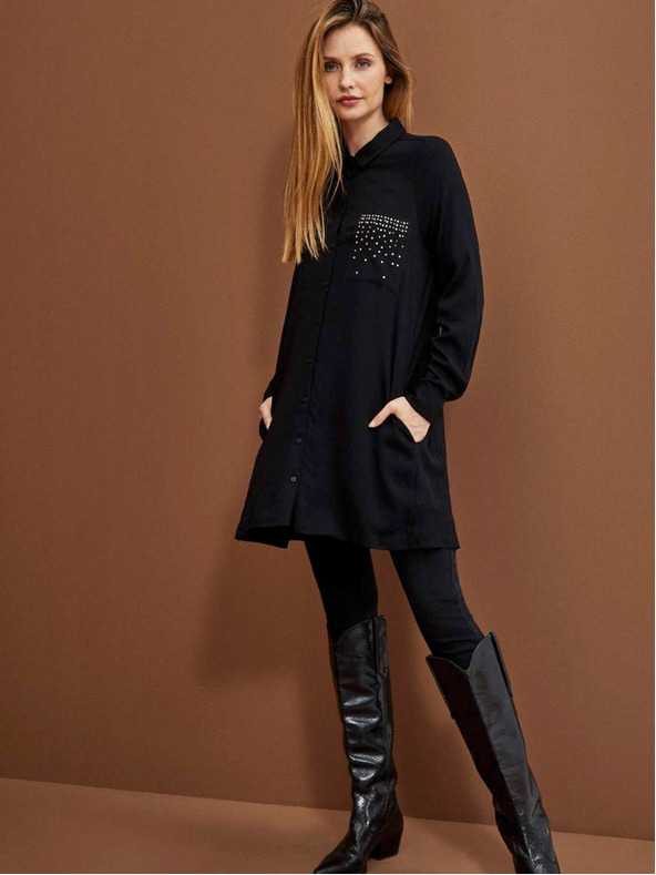 Moodo Moodo Hemd mit Verzierung