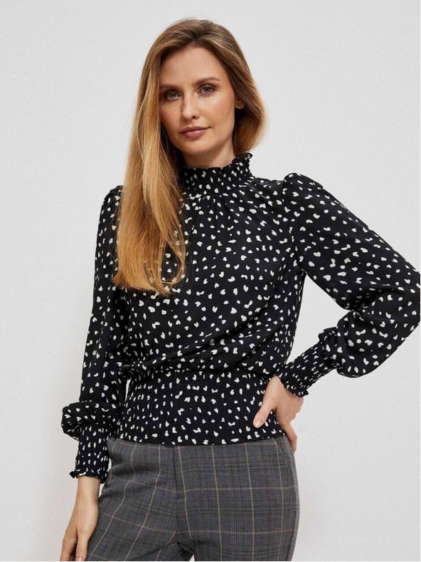 Moodo Schwarzes Damen-Strickkleid Moodo