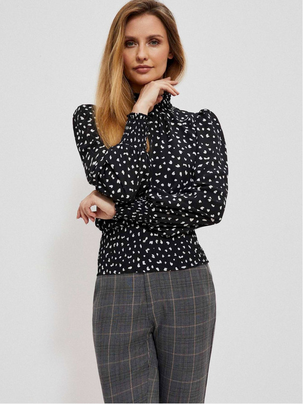 Moodo Schwarzes Damen-Strickkleid Moodo