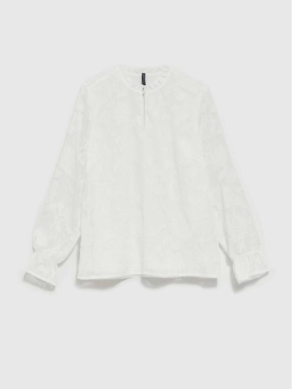 Moodo Weiß Damen Bluse Moodo