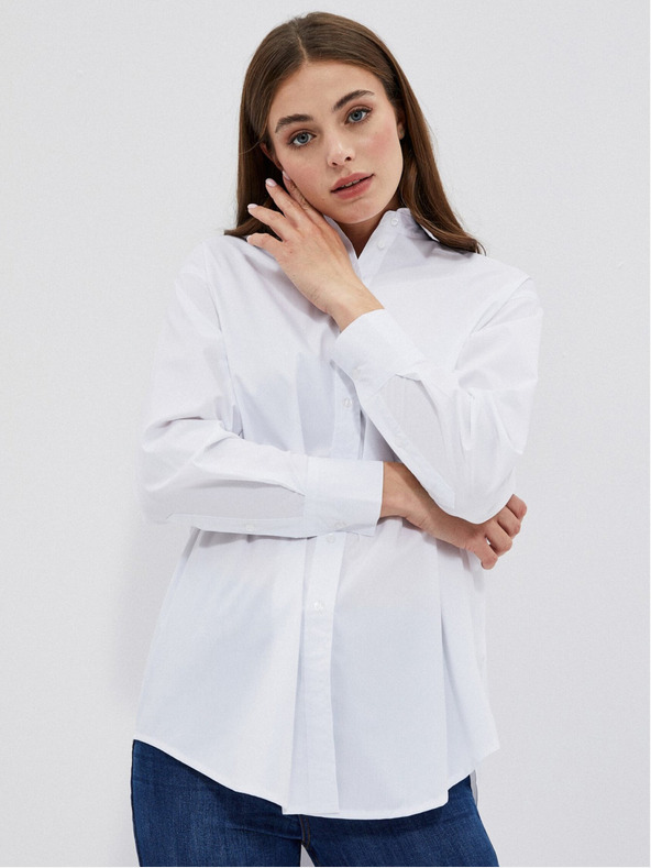 Moodo Weißes Damenhemd Moodo
