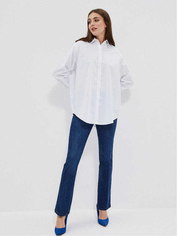 Moodo Weißes Damenhemd Moodo